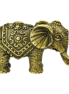 铜工艺品铜大象一对家居装饰品办公桌铜象摆件茶宠开业礼品