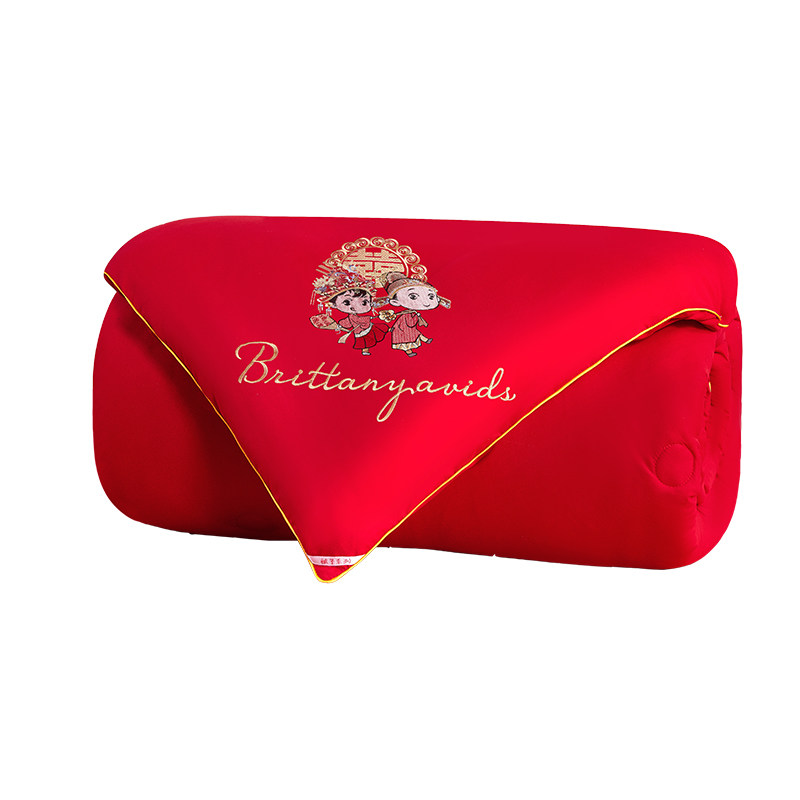 结婚大红色被子陪嫁夏凉被婚庆喜被双人春秋被芯四季通用冬被加厚,淘宝优惠券,粉丝福利购,淘宝优惠卷