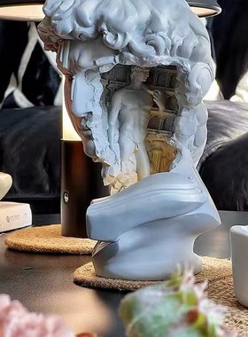 复古大卫无火香薰器氛围灯扩香石卧室持久香氛摆件节日生日礼物