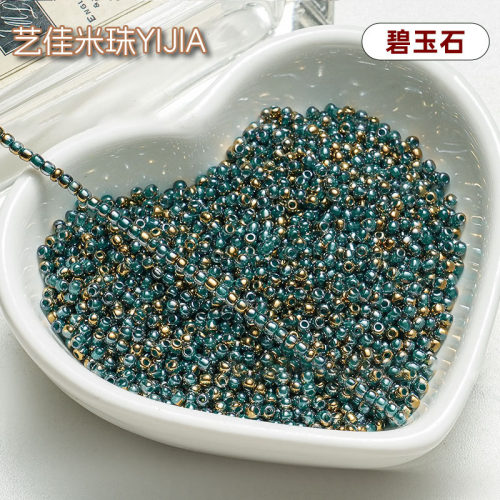 超优2/4mm染金半金渐变魔幻七彩玻璃手工diy手链项链耳饰米珠艺佳 - 图1