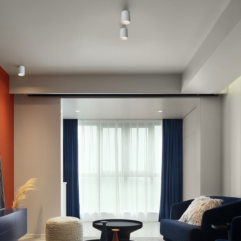 明装射灯防眩led免开孔家用客厅商超背景墙cob吸顶式IP45防水筒灯,淘宝优惠券,粉丝福利购,淘宝优惠卷