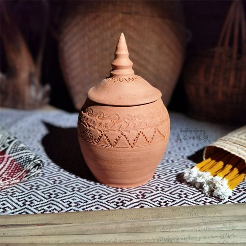 傣陶古朴小茶罐西版纳非遗慢轮古陶稀奇古怪东南亚田园风格 - 图0
