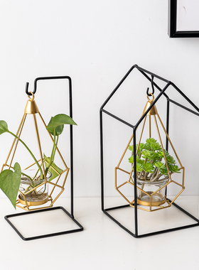 北欧家居房间摆装饰品工艺品创意铁艺个性浪漫复古办公室金属摆件