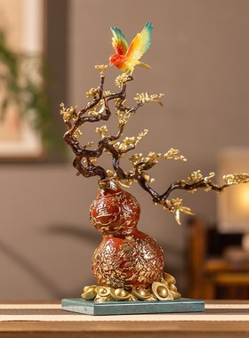 朱炳仁铜 福禄满堂家居玄关装饰电视柜桌面艺术摆件乔迁送礼