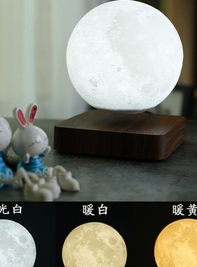 磁悬浮月光球唯美旋转摆件夜灯小众创意高档礼物品送领导客户朋友
