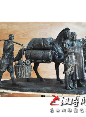 玻璃钢仿铜越王勾践人物雕塑园林广场铸铜古代历史人物雕像定制做