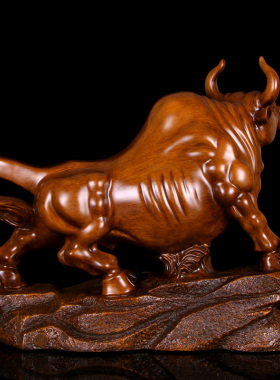 大号工艺品牛摆件家居客厅办公室老板桌装饰品公司店铺送开业礼品