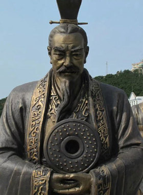 石膏定制古代人物王诩鬼谷子酒圣杜康雕像商鞅孙武韩非子雕塑摆件