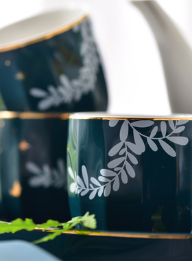 欧式茶具套装家用客厅茶几摆件陶瓷家居装饰品创意实用礼品办公室