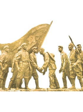 户外红军长征人物塑像定制城市广场铜雕像定制园林公园雕塑工艺品