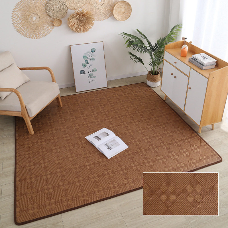 藤编凉席地毯客厅宝宝爬行地垫卧室床边榻榻米满铺凉席藤席,淘宝优惠券,粉丝福利购,淘宝优惠卷