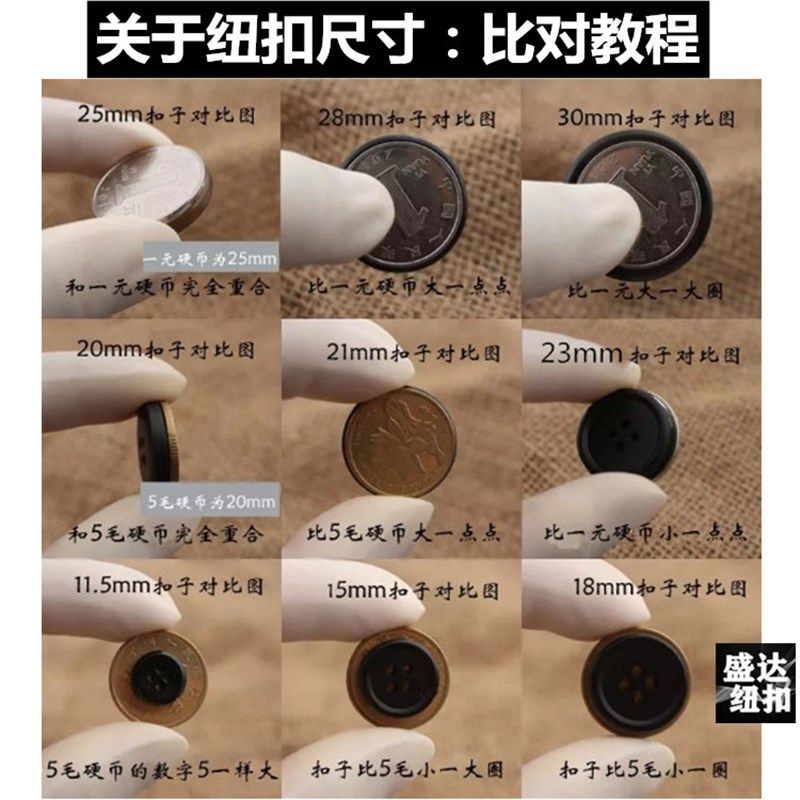 纽扣上衣金属扣百搭男女大衣扣风衣毛衣毛呢衣服西装西服圆形钮扣,淘宝优惠券,粉丝福利购,淘宝优惠卷