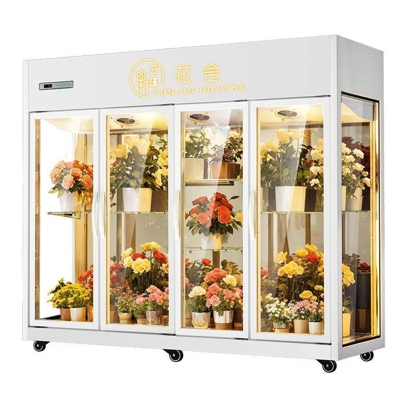 商用升级版鲜花保鲜柜风冷三开门全透明展示柜冷藏保鲜柜保鲜升级,淘宝优惠券,粉丝福利购,淘宝优惠卷