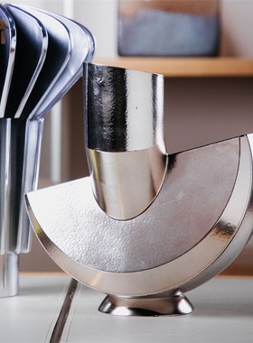 现代轻奢几何展示项链架摆件样板房客厅衣帽O间民宿树脂家居装饰