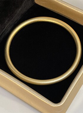复古宫廷风金色开口福纹花朵莲蓬手镯女轻奢高级感古法手环素圈