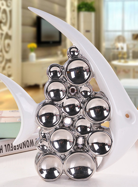 现代电视柜装饰品摆件客厅陶瓷工艺品家居酒柜房间小创意摆设