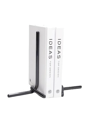 简约现代金属黑色书档书靠书立轻奢创意家居桌面书柜软装饰品摆件