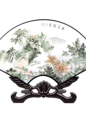 中国风漆器工艺品中式仿古小屏风桌面装饰摆件桌屏出国送老外礼品