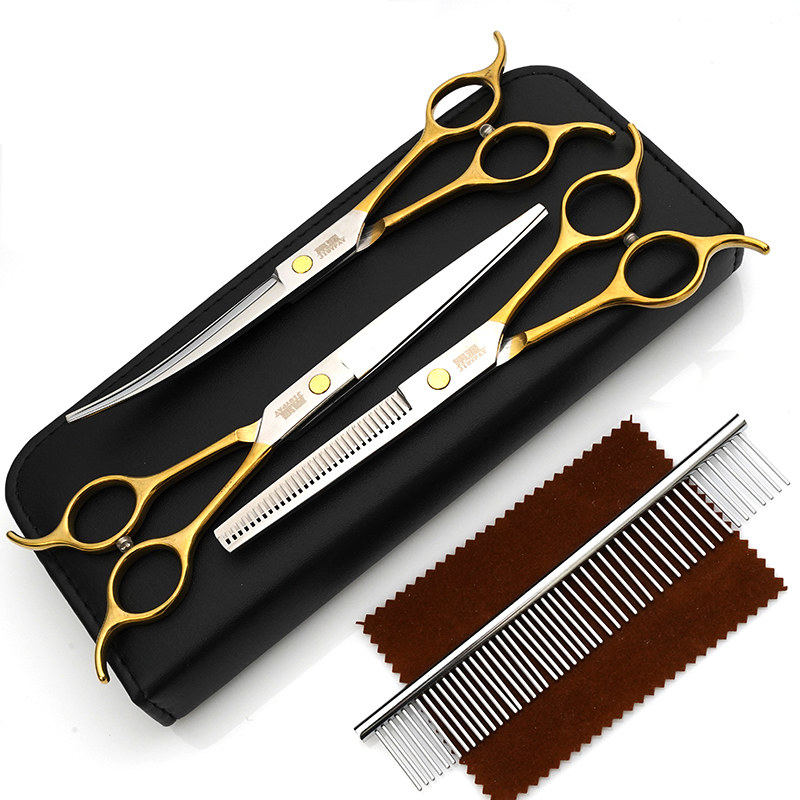 宠物剪刀美容专业剪毛工具修毛神器直剪弯剪猫咪泰迪比熊狗狗剪刀,淘宝优惠券,粉丝福利购,淘宝优惠卷