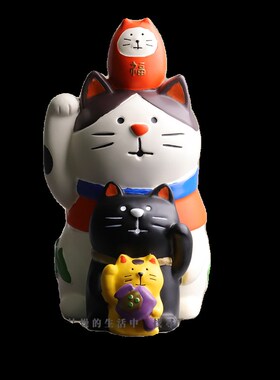 新年招财猫超大款可爱桌面t柜台店铺场景布置招财氛围摆件礼品礼