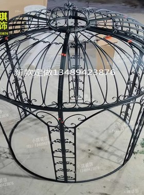 铁艺装饰特大号鸟笼m火锅店餐厅鸟笼卡座户外凉亭大型超大鸟笼摆