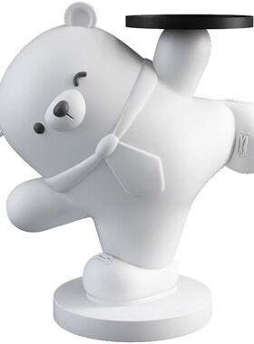 创意北极熊客厅大型落地摆件大号电视柜旁边家居饰品乔迁新居礼品