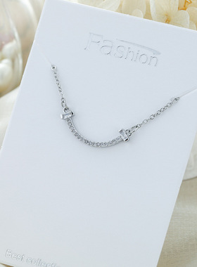 轻奢时尚锁骨链特价批发清仓双吊项链女项圈吊坠钛钢不褪色饰品