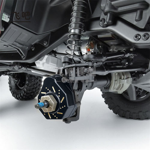 TRAXXAS TRX4 TRX6桥边黄铜配重块 齿轮箱盖加重块 前后外盖 - 图3