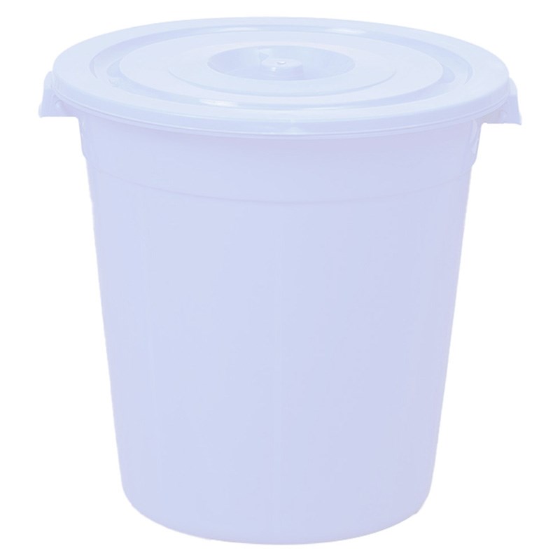 塑料储水桶家用加厚大桶耐用大容量白色圆形带盖大号发酵桶胶桶 - 图2