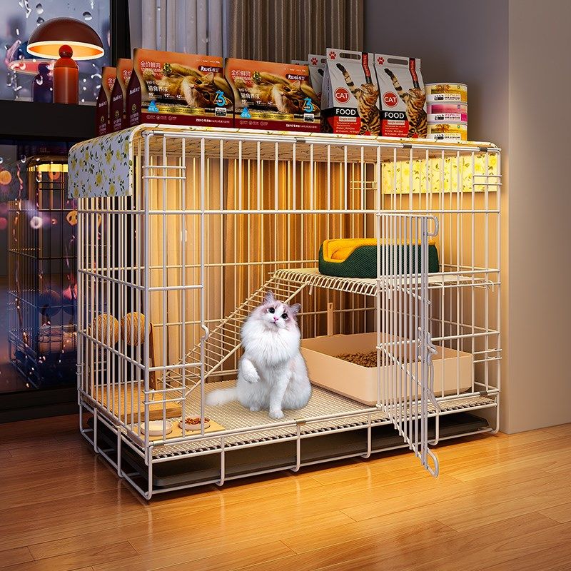 猫笼子超大自由空间家用室内猫别墅猫厕所一体猫咪折叠幼猫专用窝,淘宝优惠券,粉丝福利购,淘宝优惠卷