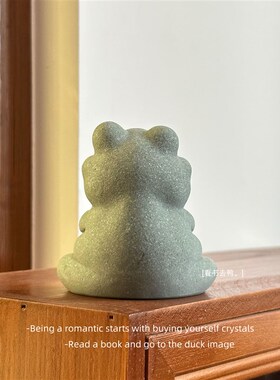 佛蛙奉上 皆得所愿打坐青蛙禅意装饰动物造景桌面摆件礼物