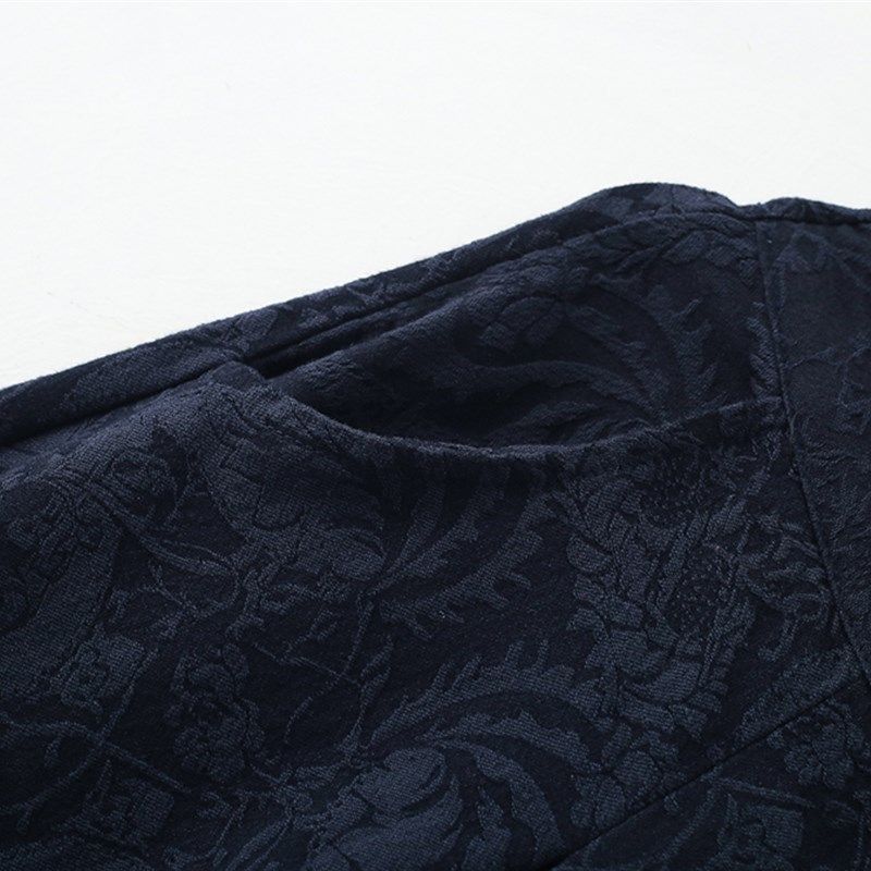 新款2023秋季文艺复古提花加厚棉麻款纯色女式阔腿裤百搭长裤子,淘宝优惠券,粉丝福利购,淘宝优惠卷