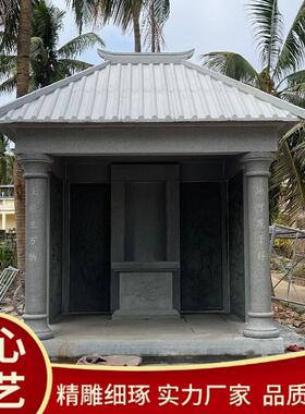 石雕土地公婆庙供奉土地神像山神庙财神庙青石大理石祠堂家用镇宅