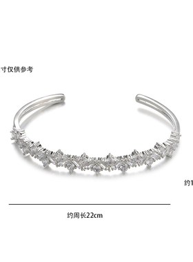 手链女 日韩风时尚气质优雅莫桑锆石紫钻森系旋转百温柔简洁手镯