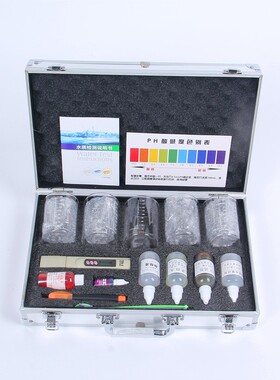 大9杯加厚方形水质检测工具箱水质检测器净水器示范工具防碎杯