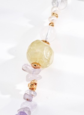 S925银简约多彩水晶石手链