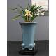 Orchid special flower pot purple sand flower pot ceramic home indoor desktop cliff old pile landscape flower pot red sandalwood