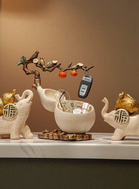 新中式大象摆饰电视柜装饰客厅招财办公室酒柜玄关家居软装饰礼品