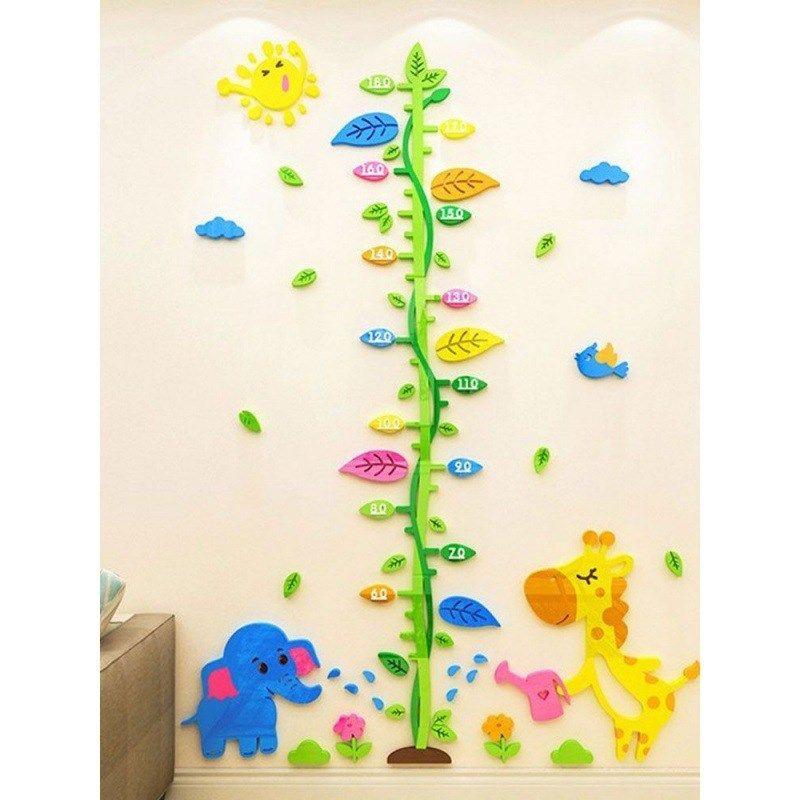 身高贴3d立体墙贴宝宝卡通大树测量身高尺少儿房间幼儿园墙韩家家,淘宝优惠券,粉丝福利购,淘宝优惠卷