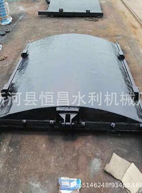 直销钢制机闸0.5*0.5m一体闸门启闭机拍门铸铁不锈钢闸门