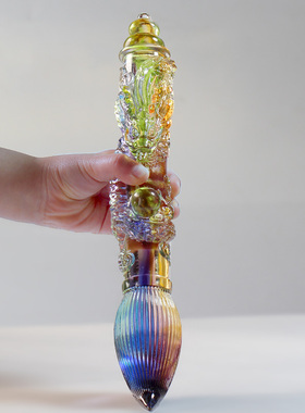 大笔招财琉璃文昌笔摆件客厅书房办公桌面中式摆设乔迁文房礼品