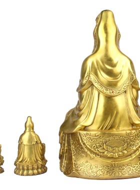 铜观音佛像南送子观音海观世音菩萨像家用供奉摆件