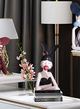 北欧轻奢泡泡女孩摆件客厅桌面茶几玄关酒柜装饰品少女心生日礼物