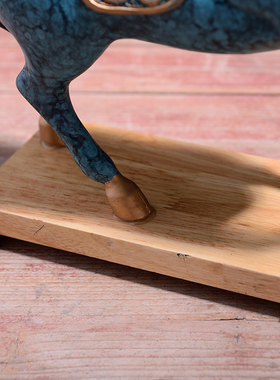 复古招财马摆件家居办公室电视柜酒柜马到成功商务开业工艺礼品