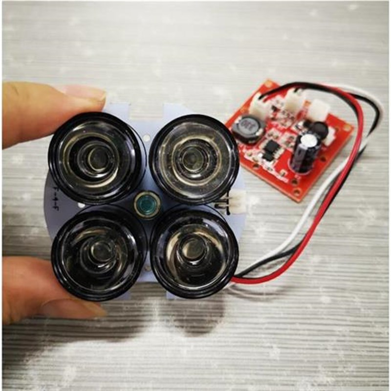 监控补光红外灯板 防爆摄像机大功C率灯板 4灯补光灯阵列红外灯板 - 图0