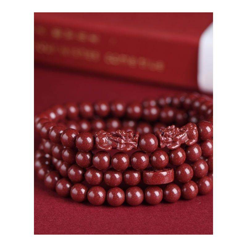 天然朱砂双貔貅108颗佛珠手錬男女款本命年转运多圈红绳手串饰品,淘宝优惠券,粉丝福利购,淘宝优惠卷