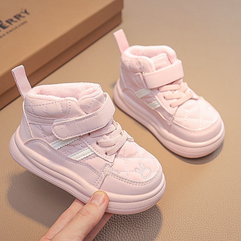童鞋秋冬季加绒棉鞋学步鞋男宝宝鞋子两岁女小童板鞋高筒运动鞋,淘宝优惠券,粉丝福利购,淘宝优惠卷