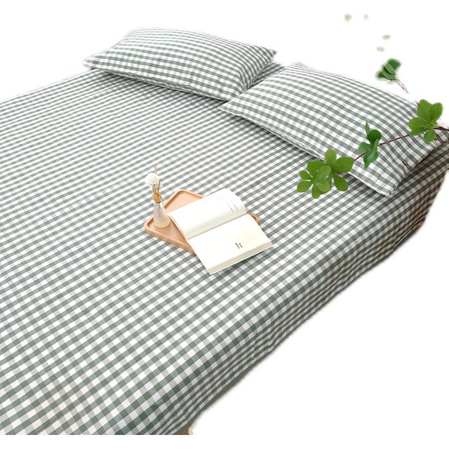 Old coarse cloth mat three-piece set student dormitory single sheet thickened non-slip cool