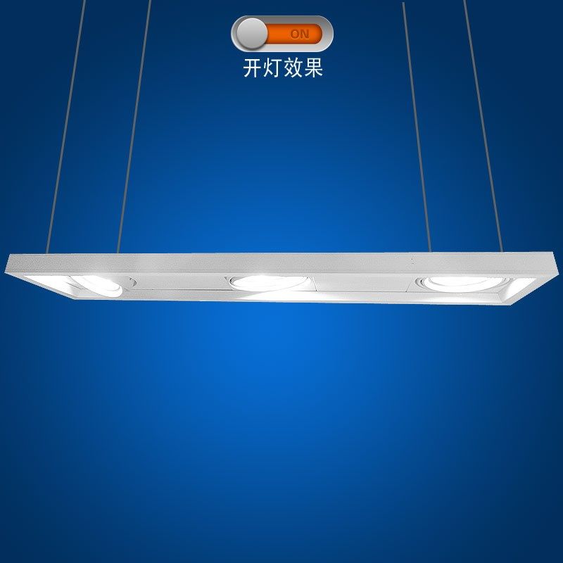 LD吊线明装眼三头办公室悬挂长方形黑色豆胆吊装O,淘宝优惠券,粉丝福利购,淘宝优惠卷