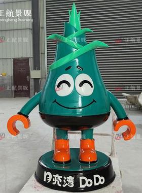 玻璃钢卡通动漫人物小型雕塑定制企业形象公仔桌面摆件生产厂家